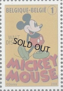 画像1: ベルギー切手　2008年　ミッキーマウス　1種 (1)