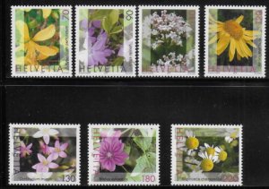 画像1: スイス切手　2003年　花　植物　7種 (1)