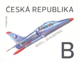 画像1: チェコ切手 2020年　エアロL-39　アルバトロス　戦闘機　1種 (1)