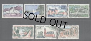 画像1: フランス切手　1961年　観光切手　シュリ・シュロール・ロワール城　7種 (1)