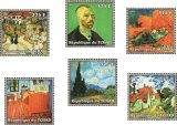 チャド切手 2002年 絵画 ゴッホ 6種 - すてきな郵便屋さんciel