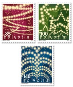 画像1: スイス切手　2012年　クリスマス　3種 (1)