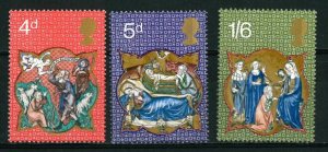 画像1: イギリス切手　1970年　クリスマス　キリスト降誕　3種 (1)