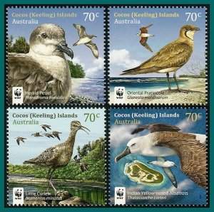画像1: ココス諸島切手　2015年　鳥 WWF 海鳥　4種 (1)