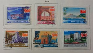 画像1: ロシア　旧ソ連切手　1966年　観光　6種 (1)