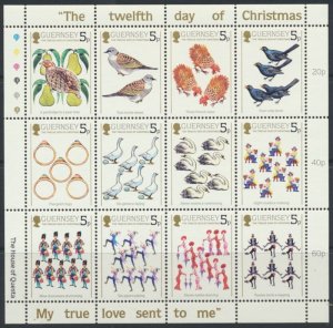 画像1: ガーンジー島切手 1984年　クリスマス の12日間　小型シート (1)