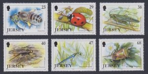画像1: ジャージー島 切手 2002年　昆虫　セイヨウミツバチ　6種 (1)