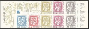 画像1: フィンランド切手　1987年　紋章　普通 切手帳 (1)