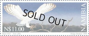 画像1: ナミビア切手　1999年　鳥　フクロウ　1種 (1)