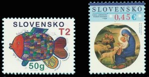 画像1: スロバキア切手　 2015年　クリスマス　2種 (1)