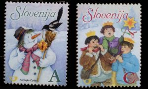 画像1: スロベニア切手　2006年　クリスマス　2種 (1)