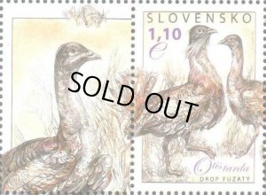 画像1: スロバキア切手　2011年  ノガン   鳥　1種  (1)