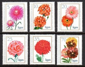 画像1: 東ドイツ切手　DDR　1975年　花　6種 (1)