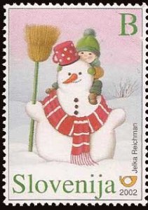 画像1: スロベニア切手 2002年　新年　1種 (1)