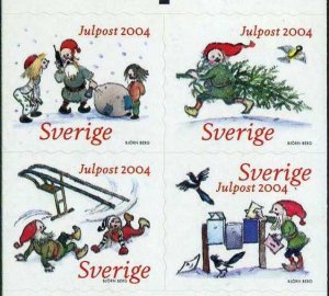 画像1: スウェーデン切手 2004年 クリスマス　4種 (1)