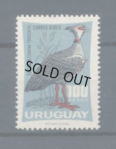 画像1: ウルグアイ切手　1966年　鳥　カンムリサケビドリ　1種 (1)