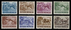 画像1: インドネシア切手　1956年　動物　マレーセンザンコウ　8種 (1)