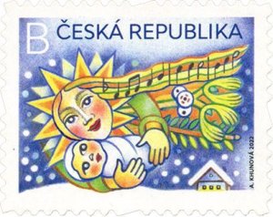 画像1: チェコ切手 2022年　クリスマス　1種 (1)