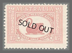 画像1: オーストラリア切手　1929年　西オーストラリア州建国100周年　鳥　1種 (1)
