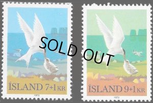 画像1: アイスランド切手　1972年　キョクアジサシ　鳥　自然保護　2種 (1)