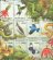 画像1: ニカラグア切手 1993年　熱帯雨林の動植物　鳥　カエル　アカエリクマタカ　12種 (1)