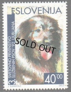 画像1: スロベニア切手　1992年　犬　訓練犬世界選手権 1種 (1)