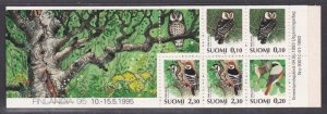 画像1: フィンランド切手 1995年 鳥 切手帳　フクロウ (1)