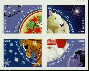 画像1: アメリカ切手　2017年　クリスマス　4種 (1)