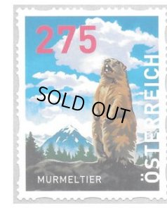 画像1: オーストリア切手　2020年　アルプスマーモット 　動物　1種 (1)