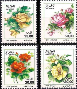 画像1: アルジェリア切手　2004年　バラ　花　4種 (1)