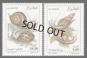 画像1: アルジェリア切手 2012年　かたつむり　2種 (1)
