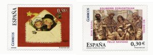 画像1: スペイン切手  2007年　クリスマス　2種 (1)