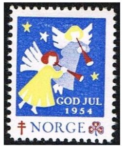 画像1: ノルウェー 　1954年　クリスマスシール (1)