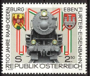 画像1: オーストリア切手 　1979年　鉄道　ラープ・エーデンブルク・エーベンフルト鉄道100周年　1種 (1)