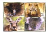 オーストラリア切手 2015年 動物 ウォンバット 4種 - すてきな