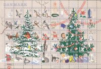 画像1: デンマーククリスマスシール　1961年　シート