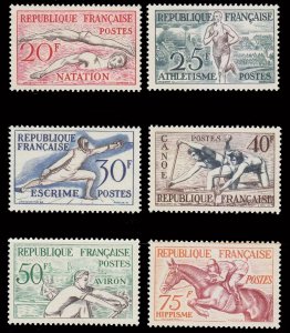 画像2: フランス切手 1953年 ヘルシンキ・オリンピック　6種 (2)