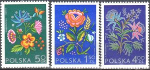 画像1: ポーランド切手 　1974年　花　3種 (1)