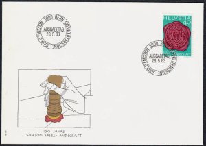 画像5: スイス切手  1982-83年 児童福祉 社会福祉 FDC 特別4枚セット 【切手と記念印スタンプが付いた記念封筒】 (5)