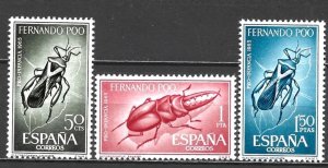 画像1: フェルナンド・ポー切手　1965年　昆虫　3種 (1)