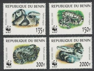 画像1: ベナン切手　1999年　WWF　ボールバイソン　4種 (1)