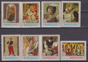 画像1: ルワンダ切手　1969年　絵画　音楽　マネ　笛を吹く少年　8種 (1)