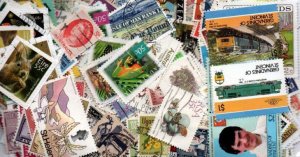 画像1: イギリス帝国切手 セット500 (1)