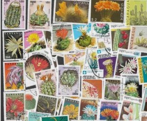 画像1: サボテン切手 セット 40種 (1)