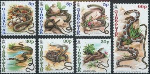 画像1: ジブラルタル切手　2001年　旧正月  蛇年　7種 (1)