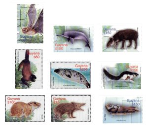 画像1: ガイアナ切手　2003年 　動物　グンディ　9種 (1)