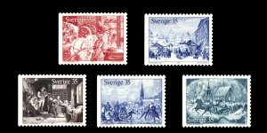 画像1: スウェーデン切手 　1971年　 昔のクリスマス　5種 (1)