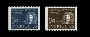 画像1: スウェーデン切手 1963年　健康庁300年　2種 (1)