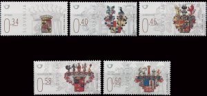 画像1: スロベニア切手　2014年　貴族 紋章　5種 (1)