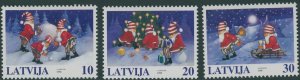画像1: ラトビア切手 1998年 クリスマス 3種 (1)